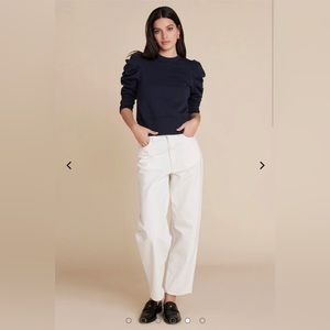 SOLD OUT NYC THE JUST ENOUGH PUFF SWEATSHIRT Navy